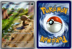 Paldean Wooper 102/094 Illustration Rare Phantasmal Flames Pokemon NM - Image 3