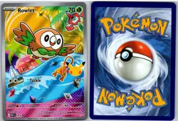 Rowlet - 043 043 Holo Promo ME: Mega Evolution Promo Pokemon NM - Image 3