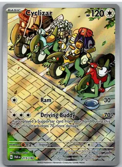 Cyclizar 215/182 Illustration Rare Paradox Rift Pokemon NM - Image 1