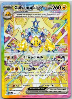 Galvantula ex 168/142 Special Illustration Rare Stellar Crown Pokemon NM - Image 1