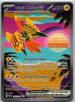 Tapu Koko ex 247/182 Special Illustration Rare Paradox Rift Pokemon NM - Image 1
