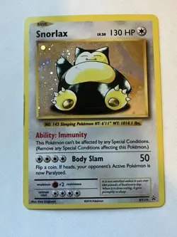 Pokemon TCG Snorlax - XY179 - XY Promos (PR) Black Star Promo HP - Image 1