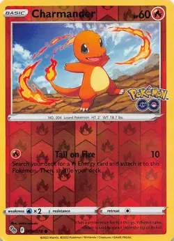 Charmander 008/078 Common Pokemon GO Pokemon Near Mint - Image 1