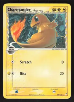 Pokemon TCG Crystal Guardians Charmander Delta Species #49/100 - Image 1