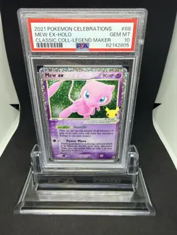 2021 Pokemon Celebrations Mew EX Holo Classic Coll Legend Maker #88 PSA 10 - Image 1