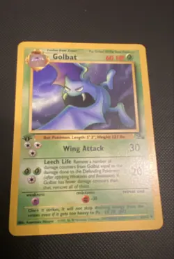 Golbat 34/62 Fossil Regular 1st Edition Pokemon - Image 1