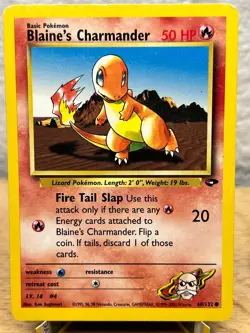 Gym Challenge Blaine's Charmander 60/132 Common Pokemon Unlimited LP - Image 1