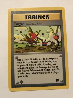 Pokemon 1st Edition Team Rocket Digger (Rocket's Secret Machine) 75/82 - Image 1
