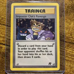 Imposter Oak's Revenge 76/82 Team Rocket Regular Pokemon TCG LP - Image 1