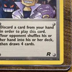 Imposter Oak's Revenge 76/82 Team Rocket Regular Pokemon TCG LP - Image 4