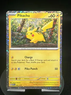 Pokemon TCG Pikachu 002/015 McDonald's Collection 2024 Promo NM - Image 1