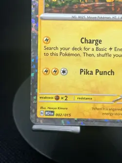 Pokemon TCG Pikachu 002/015 McDonald's Collection 2024 Promo NM - Image 5