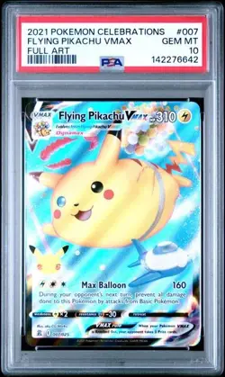 PSA 10 FLYING PIKACHU VMAX 007 CELEBRATIONS POKEMON GEM MINT - Image 1