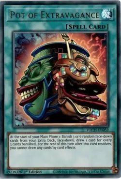 Pot of Extravagance - TOCH-EN059 - Ultra Rare - 1st Edition NM Yugioh Toon Chaos - Image 1