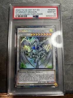 Yu-Gi-Oh! TCG Stardust Dragon TOCH-Collectors Rare PSA 10 1st Edition Beautiful - Image 1