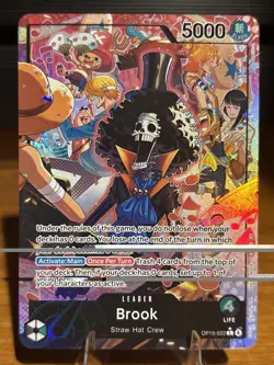 OP15-022 Brook Alt Art Leader Adventure on Kami’s Island One Piece TCG English - Image 1