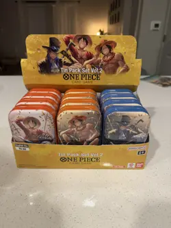 One Piece [12x] Tin Pack Set Vol2 [TS-02] Display English - Image 1