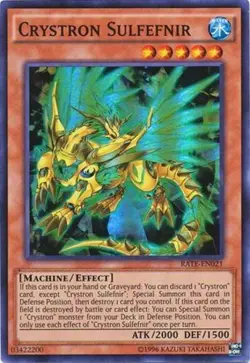 Crystron Sulfefnir - RATE-EN021 - Super Rare - Unlimited Edition HP Yugioh Ragin - Image 1