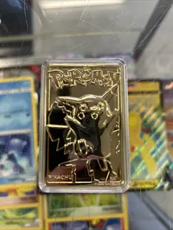 Pokemon #25 Pikachu 23k Gold Plated Card COA /Poke Ball 1999 Burger King - Image 2
