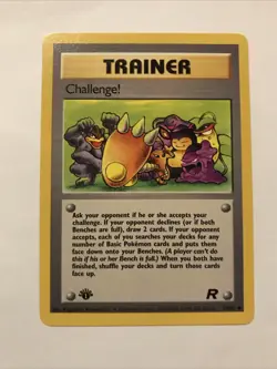 Challenge! Pokemon TCG Team Rocket 74/82 Regular 1st Edition Uncommon Card - Image 1