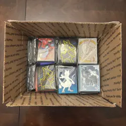 Pokemon Tcg ETB & Collection Box Card Sleeves -Lot of 40+ Packs (Sealed + Loose) - Image 2