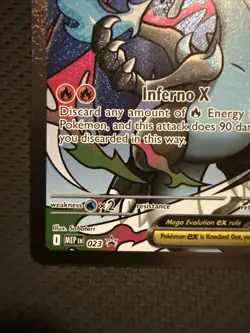 Mega Charizard X ex 023 Promo Pokemon Card Phantasmal Flames UPC - Image 5