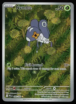 Nymble 096/094 Holo Illustration Rare Phantasmal Flames Pokemon Card - Image 1