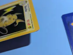 Pokemon 1999 Base Set Raichu 14/102 & 14/62 Holo Card Lot 2 Wizards - Image 5