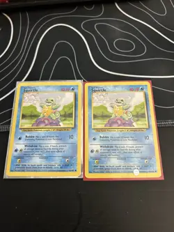 Two First Edition Squritle Pokemon Cards 1999 - Image 1