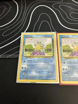 Two First Edition Squritle Pokemon Cards 1999 - Image 2