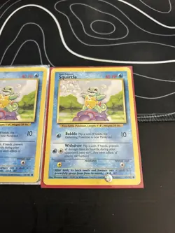 Two First Edition Squritle Pokemon Cards 1999 - Image 3