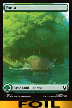 FOREST ** FOIL FULL ART ** #296 - Avatar: The Last Airbender - NM MTG - Image 1