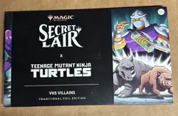 Secret Lair x Teenage Mutant Ninja Turtles VHS Villians FOIL Sealed TMNT MTG - Image 1