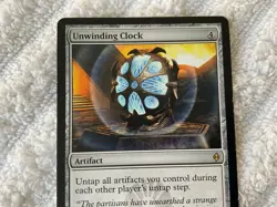 Magic the Gathering MTG 1x Unwinding Clock New Phyrexia HP - Image 2