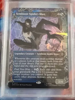 2025 MTG Symbiote Spider-Man (Borderless) Marvel's Spider-Man Foil #0217 PSA 10 - Image 3