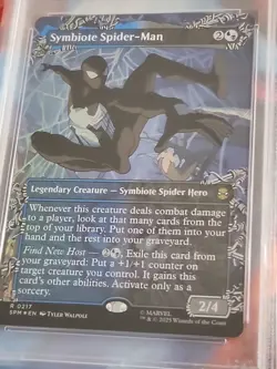 2025 MTG Symbiote Spider-Man (Borderless) Marvel's Spider-Man Foil #0217 PSA 10 - Image 4