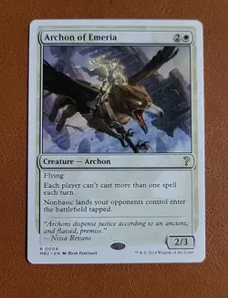 NM Archon of Emeria #0004 White Border Mystery Booster 2 MB2 - Image 1