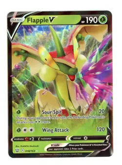 Flapple V 018/163 Ultra Rare Holo SWSH05: Battle Styles Pokemon TCG - Image 1