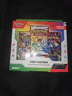 Pokemon TCG First Partner Illustration Collection Series 1 Box 3 Promo Cards - Image 1