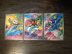 Pokemon TCG First Partner Illustration Collection Alola: Rowlet, Litten, Popplio - Image 1