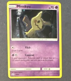 Mimikyu SM99 Black Star Promo Holo NM Pokemon Card English - Image 1