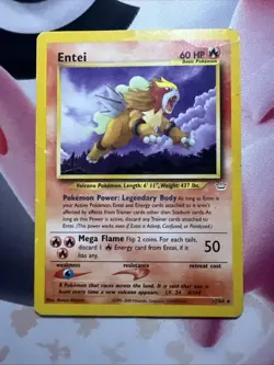 ENTEI 17/64 RARE NEO REVELATION UNLIMITED NON HOLO POKEMON HP - Image 1