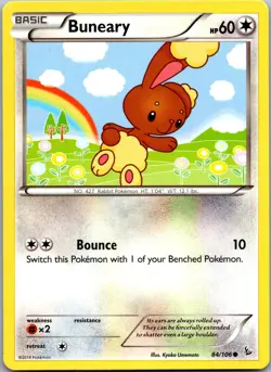 Buneary 84/106 Common Flashfire Pokemon Near Mint - Image 1
