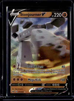Stonjourner V - 115/202 / Sword & Shield Base Set 2020 (NM) / Pokemon TCG - Image 1