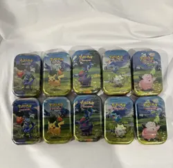 (LOT OF 10) Pokemon Ascended Heroes Mini Tins - Image 1