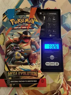 (VERY HEAVY) 33.26g Pokemon TCG Mega Evolution Sleeved Booster Pack (SEALED)✅ - Image 1