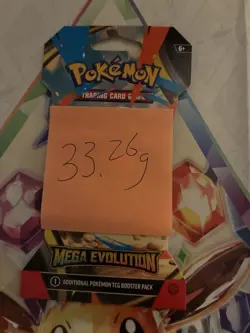 (VERY HEAVY) 33.26g Pokemon TCG Mega Evolution Sleeved Booster Pack (SEALED)✅ - Image 2