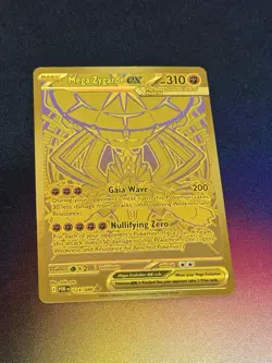 Pokemon Mega Zygarde EX 124/088 Gold Mega Hyper Rare Perfect Order Full Art NM - Image 2