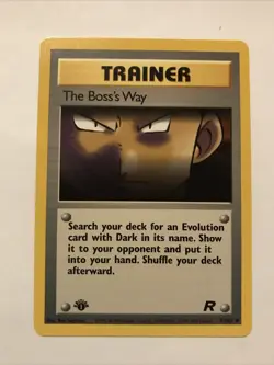 Pokemon 1st Edition Team Rocket (2000) - The Boss's Way 73/82 - Uncommon - NM - Image 1