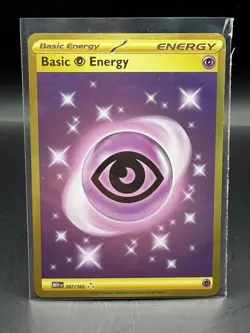 GOLD Pokemon TCG Basic Psychic Energy 207/165 Scarlet & Violet 151 Hyper rare NM - Image 1